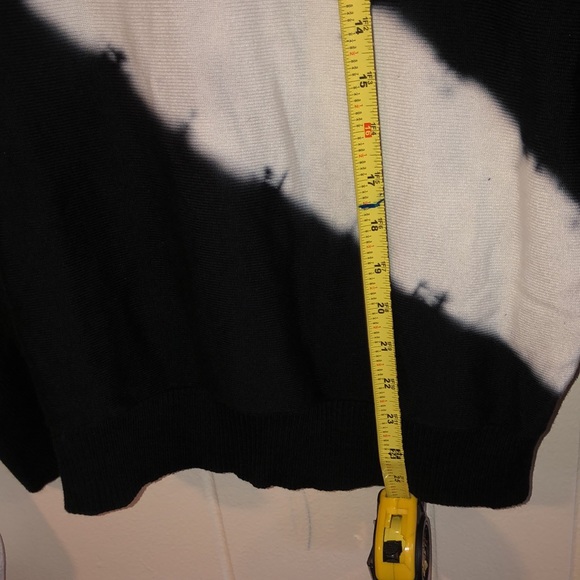 Philosophy Tie Dye Black And White Soft Warm Sweater Size XL - Picture 11 of 13